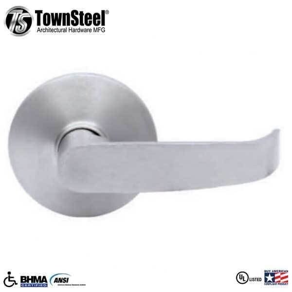 Townsteel F14 Passage, Lever Operable, Regular, Compatible with Rim, SVR, LBR & 3 Point Push Bars, Satin Chrom TNS-ED8900LQ-14-R-626 - main
